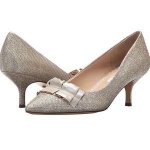 NINA Women's Thea Dress Pump Shoe Heel 7 Metallic